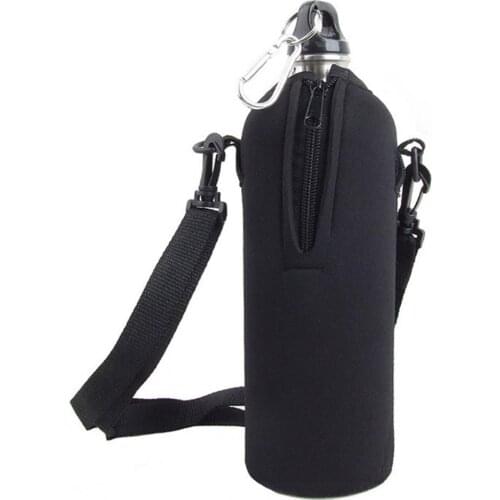 1pc Black 21.8*8.2cm Bottle Cover Outdoor Sports Cup Accessories for 1000ML Insulated Kettle Cover Anti-scald Bottle Sleeve