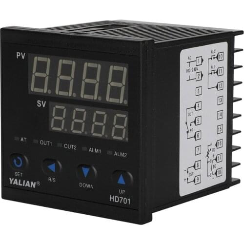 2019 most ideal high precision pid temperature controller two lines display relay output newly intelligent temperature meter