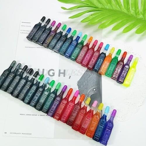 24/36 Colors 8ml Pigment DIY Slime Supplies Accessories Epoxy Resin Ink Dye Ink DIY Handmade Art Crafts Coloring Dye Colorant