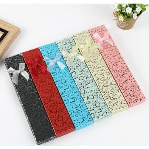 480pcs Paper Boxes Necklace Jewelry Box Exquisite Pendant Gift Box Creative Fashion Gift Box NO285