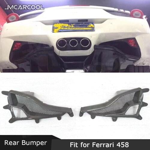 Carbon Fiber Rear Bumper Lampshade Car Accessorise For Ferrari 458 Auto Car Decoration