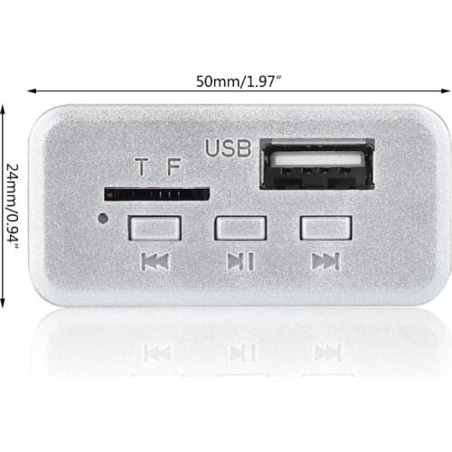 Bluetooth 5.0 Car Radio MP3 Player 5V 12V MP3 WMA Decoder Board Module QXNF