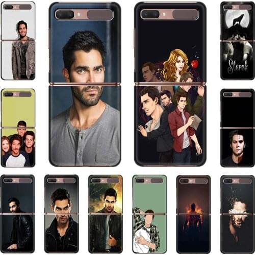 Phone Case For Samsung Galaxy Z Flip Fold Hard PC Cover For Galaxy ZFlip 5G Mobile Bag Back Shell Teen Wolf Derek Hale fundas
