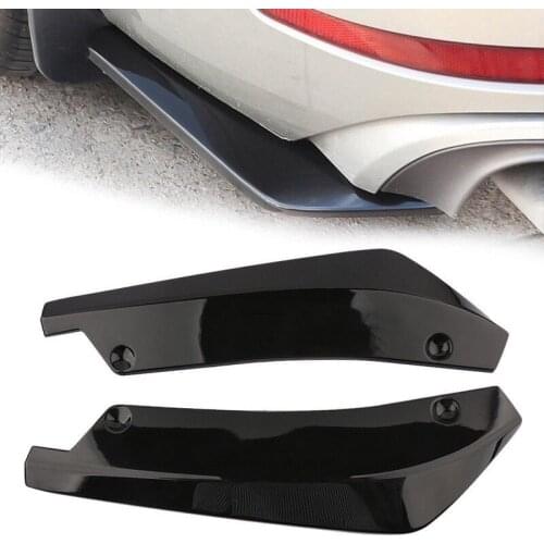 Carbon Fiber Car Rear Bumper Fin Canard Splitter Diffuser Valence Spoiler Lip