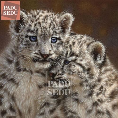 DIY Diamond Painting Full Square Drill Leopard Love Diamond Embroidery Cross Stitch Animal Mosaic Paintings Wall Decor Art Gifts