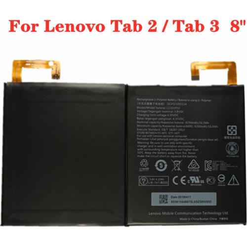 For Lenovo Lepad Tab 3 8" TB3-850F TB3-850M / Tab 2 A8-50 A5500 S8-50 Tablet Phone Battery L13D1P32 4290mAh Batteries