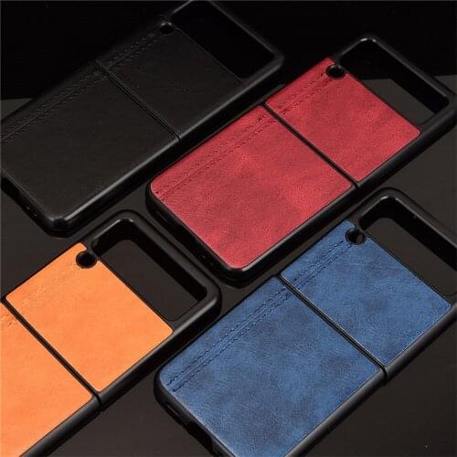 Mobile Phone Case Shell Cattle Pattern Protective Cover 3th G for Samsung Galaxy Z Flip3 5G