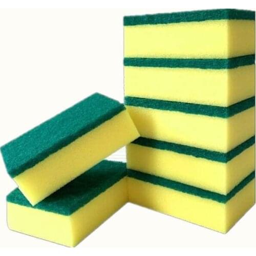 Dishwashing sponge, scouring pad dish cloth brush, pot dishwashing sponge kitchen cleaning supplies decontamination magic wipe