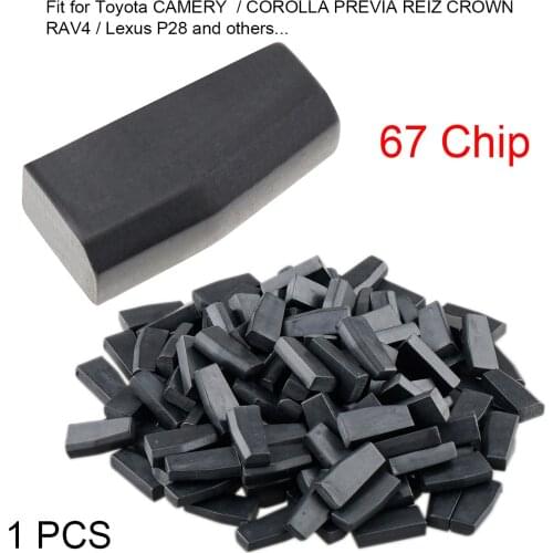 Blank 4D67 ID67 Carbon Chip Car Key Transponder Chip Repalcement Fit for CAMERY/REIZ/Toyota/COROLLA/PREVIA/CROWN/RAV4