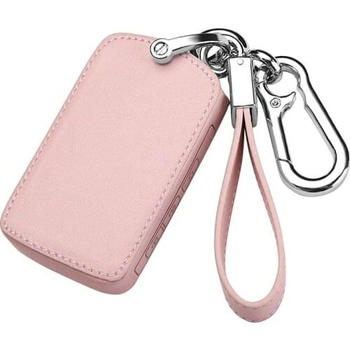 Leather Car Key Case Cover For Mazda 3 Alexa CX4 CX5 CX8 2019 2020 3Button Smart Remote Car Key