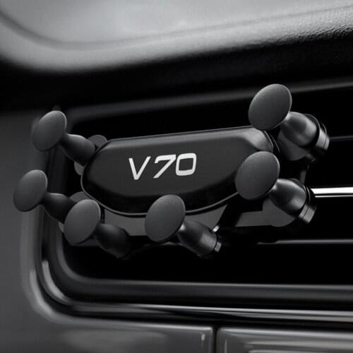 Car Interior Air Vent Clip Mount No Magnetic Mobile Phone Holder for Volvo V70 Accessories