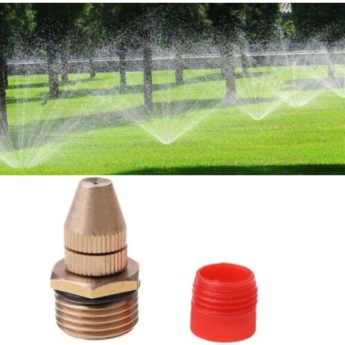 1/2" Adjustable Water Flow Brass Spray Misting Nozzles Spray Head Garden Lawn