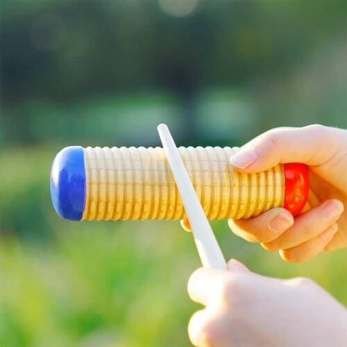 M MBAT Musical Instrument Childrens Wooden Percussion Tube Baby Rhythm Guiro Music Toys Orff Child Early Educational Toys Tool