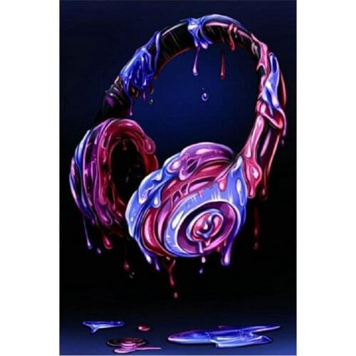 DIY Diamond Embroidery headset 5D Full square Diamond painting Cross Stitch rhinestone mosaic Pasted picture Home Decor Crafts