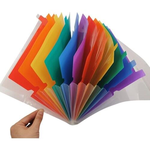 7/13 Pockets File Folder A4 Organizer Portable Business File Office Supplies Document Holder Document Bag Office Stationery