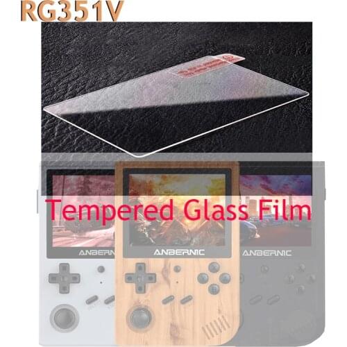 Tempered Glass Film for RG351V RG351M RG351P RG350P RG350 RG350M RG280M Retro Game Console 3.5 inch screen film accessories PS1