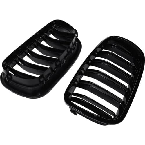 Grill Grille Gloss Black Kidney Sport for BMW F10 F18 F02 F11 M5 10-15 Dual Slat