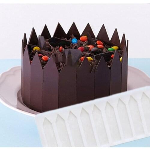 Arrow Fence Shape Silicone Sheet Mold Cake Decorating Tools Cupcake Insert Chocolate Mould Decor Muffin Pan Baking Stencil