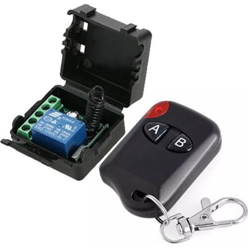 SOONHUA Remote Control Wireless RF Transmitter Remote Controller Switch Relay Receiver 433MHz For LED Light Garage Door Opener