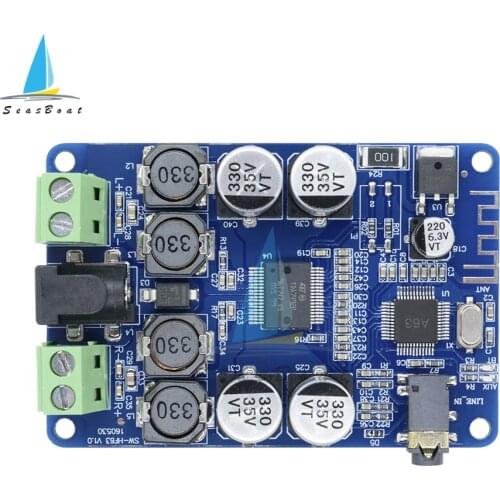TDA7492P DC10-25V 2x25W Wireless Bluetooth V2.1 Audio Receiver Stereo Digital Power Amplifier Board 4/6/8/16 Ohm Speakers