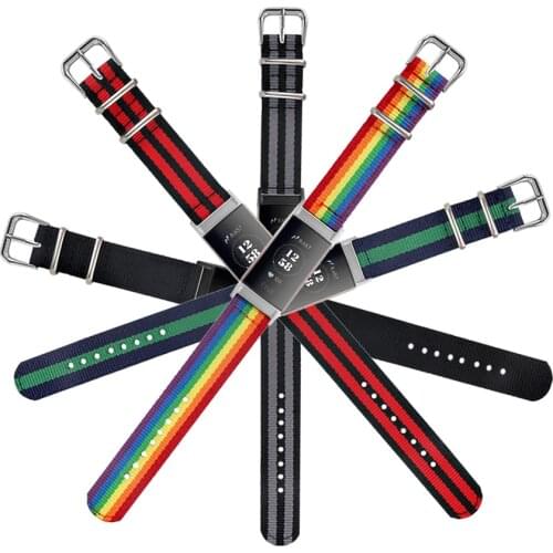 For Fitbit Charge 4 Band Fabric Woven Replacement Watch Strap Sports Wristband Bracelet for Fitbit Charge 3 Watch Accessories