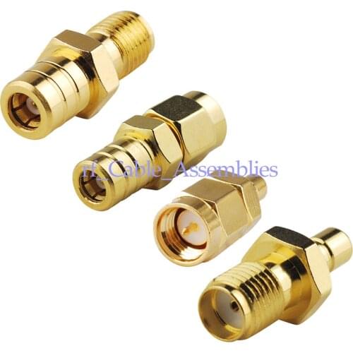 Superbat 4pcs/set Kit Adapter SMB-SMA Jack F Plug M Kit Connector for Communication