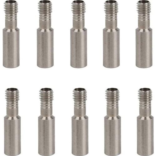 10 Pack Heatbreak Throat Compatible for Creality CR-10 CR-10S S4 S5 Ender 3 / Pro Series 3D Printer Hotend Extruder