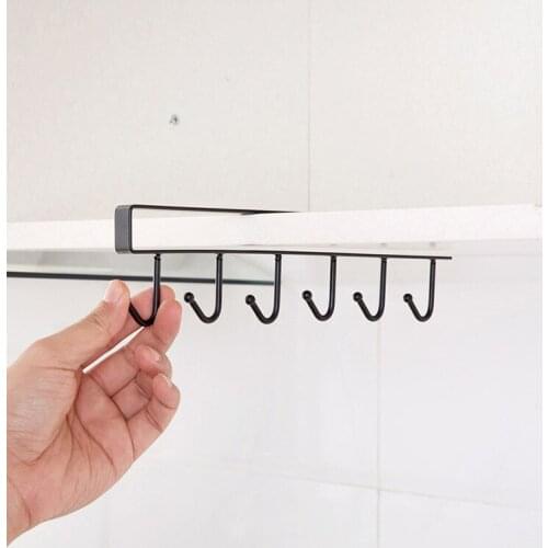 1Pc Kitchen Cooking Baking Tools Storage Rack Wardrobe Hanging Cup Of Coffee Organizer Wardrobe Scarves Tie Rack Mug Holder