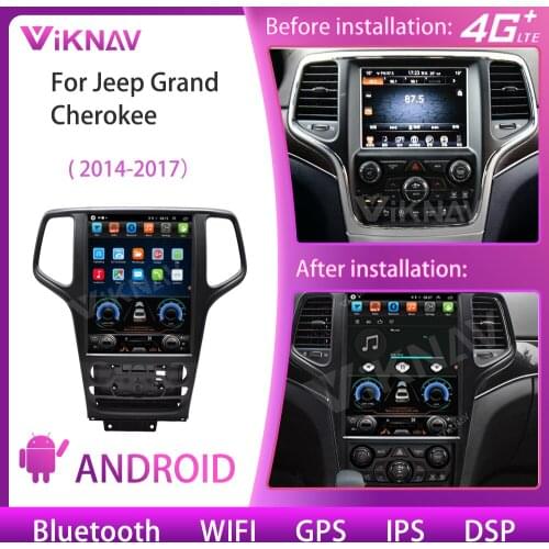 Eight Core Android Car Radio For Jeep Grand Cherokee 2014-2017 DVD GPS Navigation Multimedia Player Stereo Vertical Screen