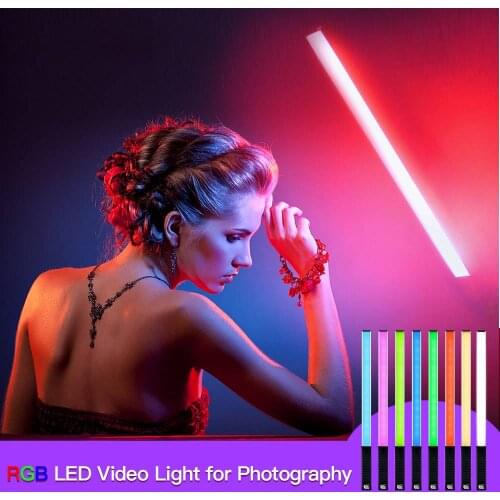 LUXCEO RGB LED Video Fill Light Colorful Handheld 10W 3000K Professional Photo LED Flash Light Speedlight Photographic Lighting