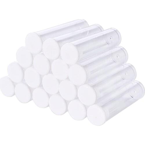 100Pcs Transparent Plastic Bead Containers Storage Bottle for Jewelry Small Component Organizer Jars Jewelry Packaging Display