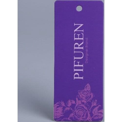 200pcs per lot customized coated paper personanized garment label printed paper tag mens clothes swing hang tags