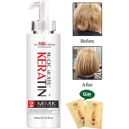 300ML Magic Master Brazilian Keratin Hair Treatment Coconut Smelling Straightening Smoothy Shiny For Damaged Hair