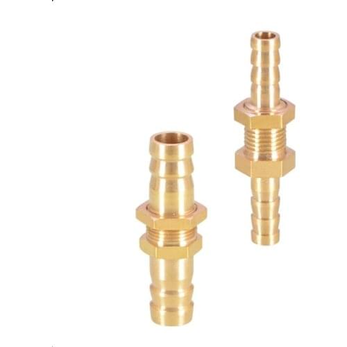 6mm-19mm Brass Hose Barb Fitting Pneumatic Pipe Connector Joint Tubing Hose Adapter Coupler