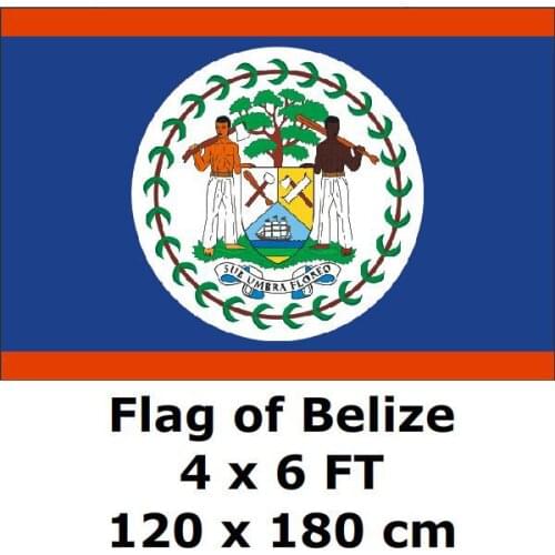 Belize Flag 120 x 180 cm 100D Polyester Belizean Flags And Banners National Flag Country Banner