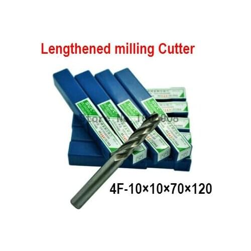 Free delivery 4 slot 2PCS M10.0 high speed steel straight shank vertical milling cutter milling cutter of end milling cutter