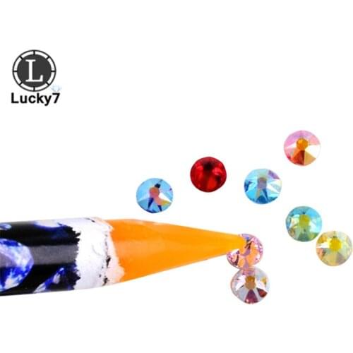 Wholesales Wooden Dotting Pencils Point Drill Pen For Nail Art Rhinestones Gems Picking Tool Rhinestones Pick Jewelry Setter