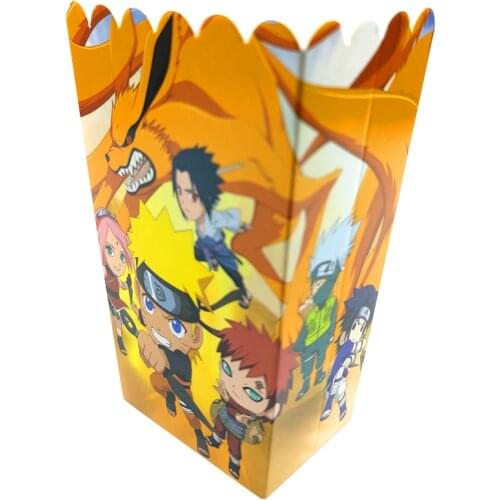 Baby Shower Birthday Party Kids Boys Favors Ninja Theme Candy Box Paperboard Popcorn Boxes Decorations Events Supplies 6pcs/lot