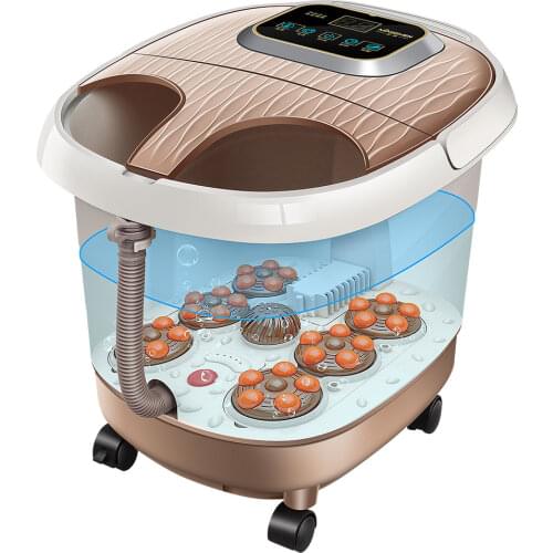 Electric Foot Tub Spa Massager Heat Surfing Bubble Foot Basin Massage Machine Portable Massage Foot for Women