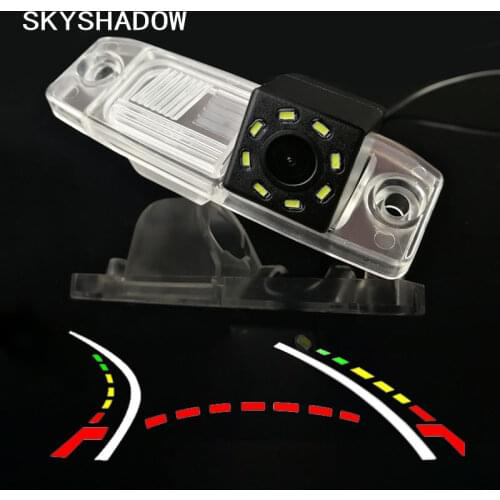 HD Wireless Car CCD Rear Camera Fisheye 4 8 12 led dynamic Night Vision bracket waterproof parking for Hyundai Mistra 2013 -2016