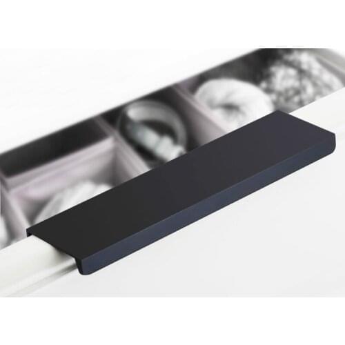 JD Door Handle Furniture Drawer Cabinet Aluminum Modern Black 96mm Wardrobe Of American Style Extended