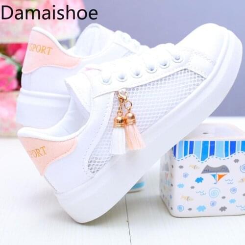 Summer Autumn New fashionable Breathable White Shoe Womens Korean-Style Hollow-out Sneakers Mesh Female Student Casual Sneakers