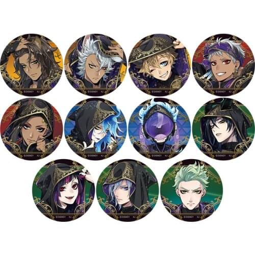 Twisted Wonderland Game Leona Kingscholar Jamil Viper Idia Shroud Malleus Draconia Lilia Summoning Robes Metal Badge Brooch Pins