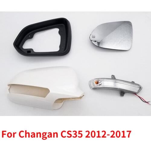 CAPQX For CHANGAN CS35 2012-2017 Side Rear View mirror turn signal light lamp Rearview mirror Frame cover mirror lens
