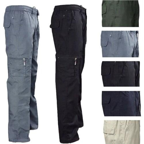 Fashion Pants Male Camo Jogger Casual Plus Size Cotton Trousers Multi Pocket Military Style Army Camouflage Mens Cargo Pants