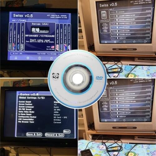 2021 New SD2SP2 Adapter Replacement Swiss Boot Disc Mini DVD for Nintend Game cube NGC NT