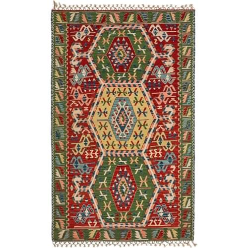 Great Sales Custom Made Traditional Pattern Turkish Kilim Rug Various Vivid Colors and Sizes Available Vintage Carpets Rugs