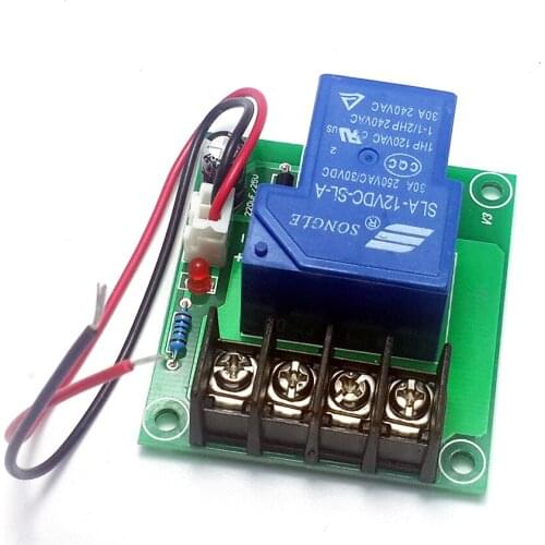 Large current switch switchboard, relay board, 12V input, switch control, 30A output