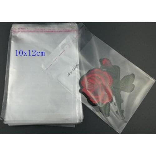 Size 10cm Storage Bags Clear Self Adhesive Seal Plastic Packaging Bag Resealable Cellophane OPP Poly Bags Gift Bags