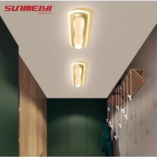 Modern Led Ceiling Lamps Aluminum Gold Bedroom Light Corridor Lighting Nordic Ceiling Lights For Living room Balcony plafonniers
